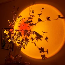 

Sunset Projection Lamp RGB Sunset Lamp 16 Colors Remote App Aluminum Lens Rainbow Atmosphere Led Bulbs 5W Night Lights