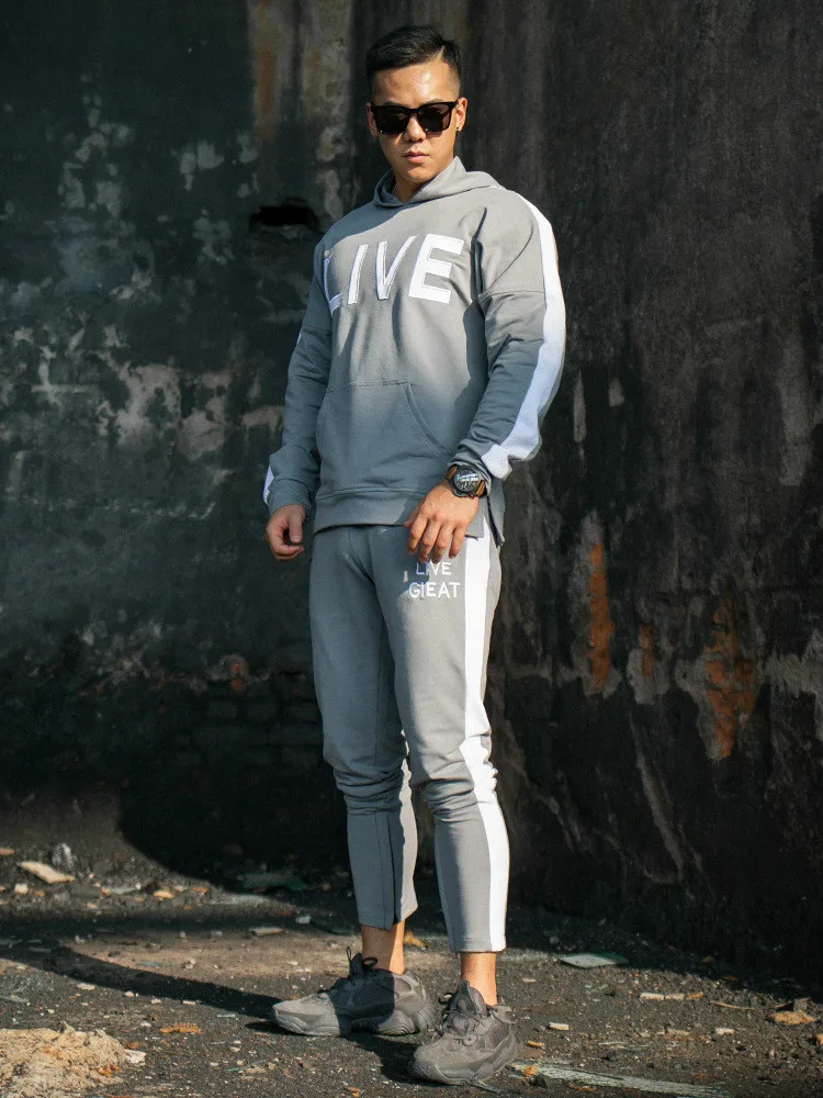 Black Friday Tracksuit Men Set Hoodies and Pants 2 Piece Sweatsuits Jogger Suits for Men