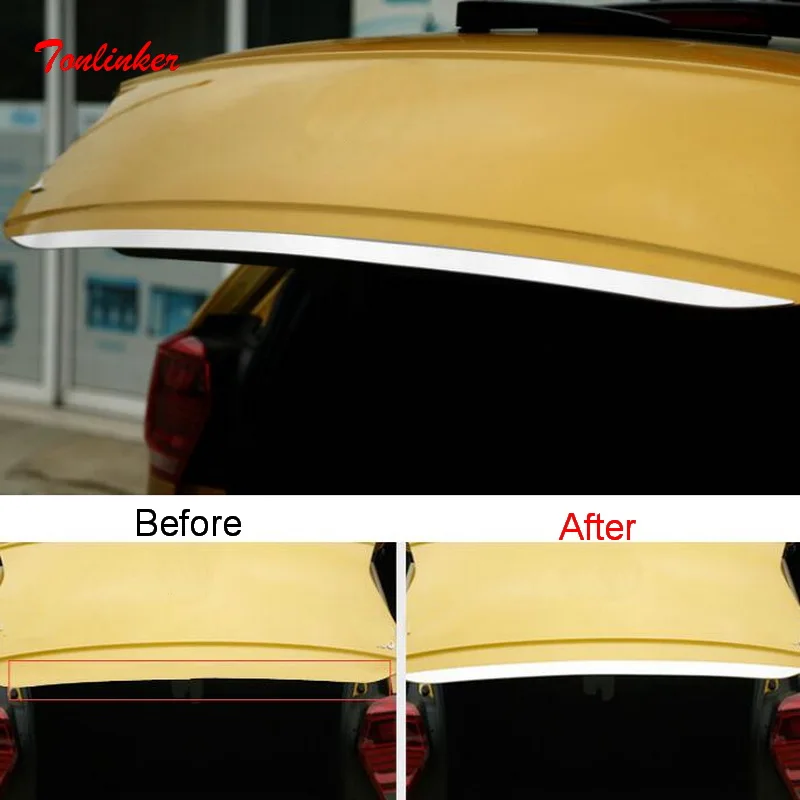 Tonlinker наклейка на крышку багажника для Volkswagen POLO 2019 Стайлинг автомобиля 1 шт. из