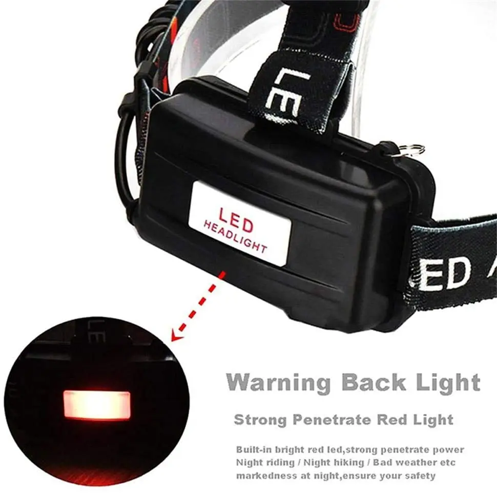 E2 드롭 배송 충전식 3led 헤드 램프 낚시 헤드 라이트 토치 사냥 헤드 램프 캠핑 헤드 램프 손전등 헤드 라이트