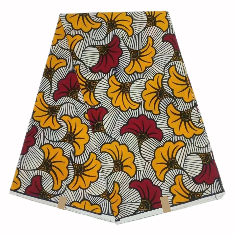 Miss. L Новое поступление африканская восковая хлопковая ткань высокого качества восковая Ткань 6 ярдов/шт для женского платья HL19S12052