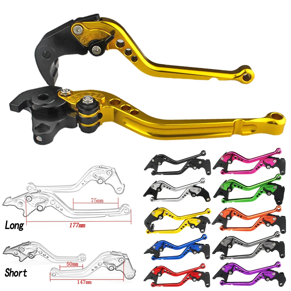 Short & Long Motorcycle CNC Adjustable Brake Clutch Levers For Triumph BONNEVILLE / SE T100 Black 06-15 SCRAMBLER 2006-2015 | Автомобили