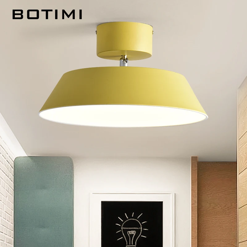

BOTIMI Nordic LED Ceiling Lights with Dimmable Remote New Design Ceiling Lamp For Dining Room Modern Kitchen Lighting Fixtures