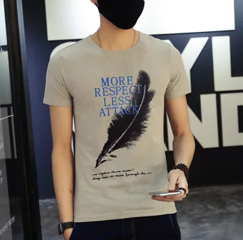 

Summer new women's street letter characters print loose short-sleeved T-shirt 6487