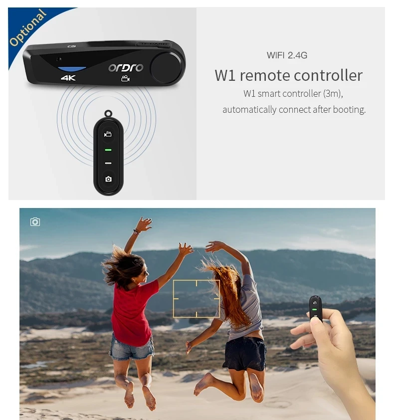 Цифровая видеокамера 4K 25FPS 1080P видеокамера Wi-Fi EP6 EP5 головка износа мини камера s видео встроенный микрофон и батарея предпродажа