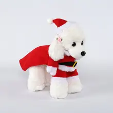 Одежда для собак; платье для домашних животных на Хэллоуин; Рождество; платье Санта-Клауса; забавная осенняя и зимняя одежда