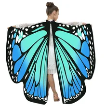 Бабочка косплей дети шарфы для мальчиков девочек Бабочка крыло шаль дамы обертывание плащ костюм аксессуар шарф платок femme# BA