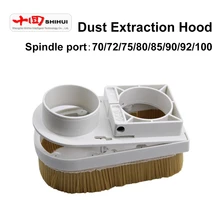 Máquina de gravura para trabalhar madeira eixo extração de poeira capa plástico náilon escova remoção poeira capa acessórios da máquina gravura