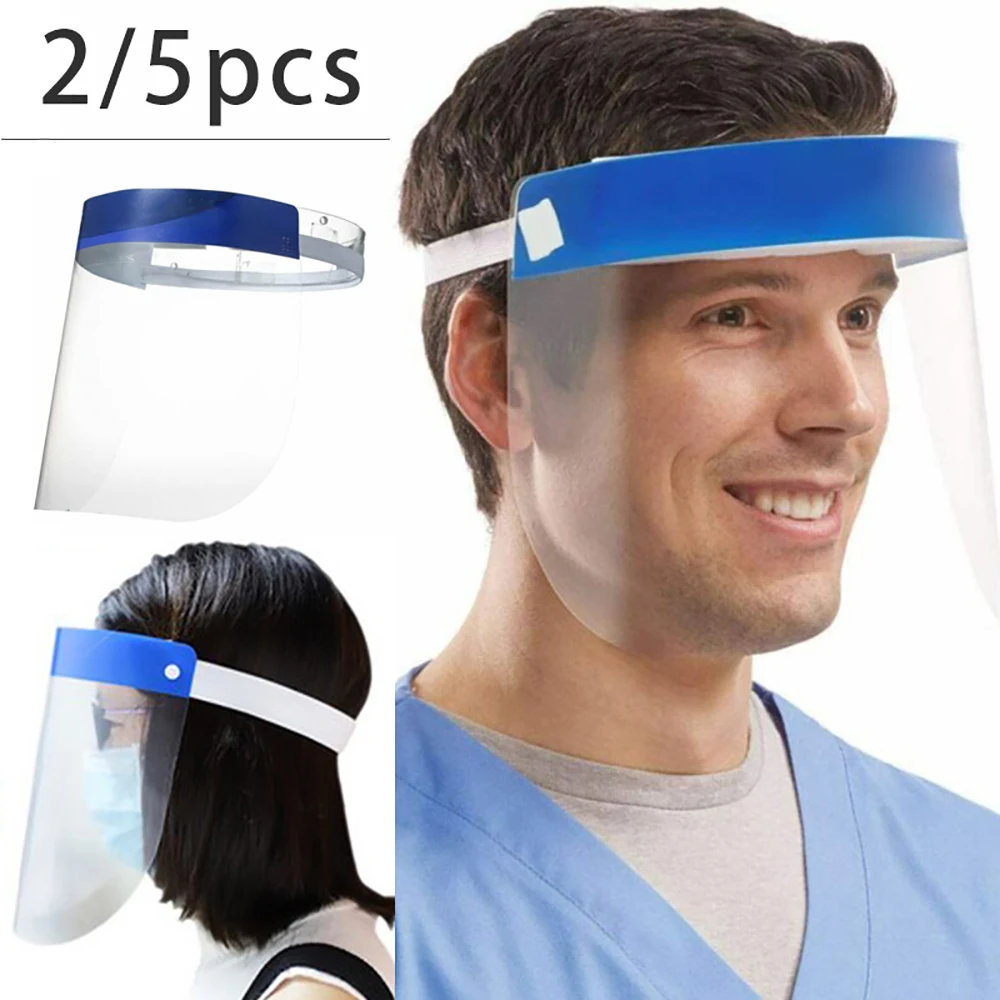 

Reusable Transparent Protective Full Face Shield Mask Dust-Proof Oil-Proof Anti-Splash Face Protection Protector Safety Mask