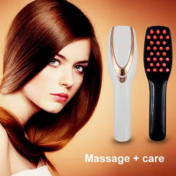 

Hot Exquite Cute Useful Tool Magic USB Recharge Anti Hair Loss Phototherapy Electric Vibration Massage Comb