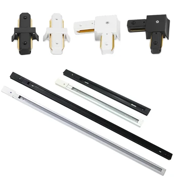 

10pcs 1m/0.5m 2-Wire Thick Aluminum Track Rail LED Track light rail with connectors Universal rails track lighting fixtures