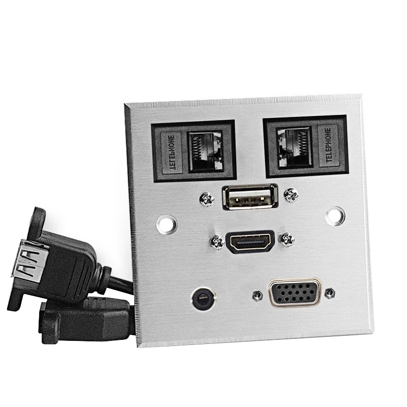 Мультимедийная сетевая аудиогнездо USB VGA 15P HDMI соединительная плата из
