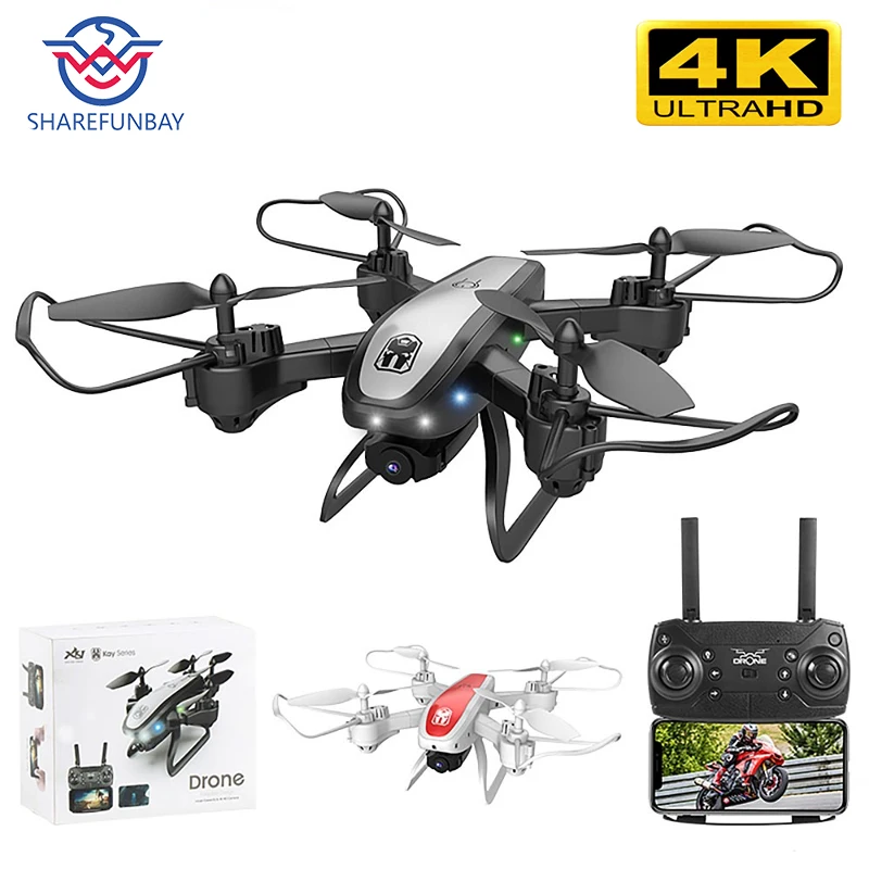 Дрон KY909 HD 4K WiFi видео live fpv светильник с потоком держать высоту четырехосный