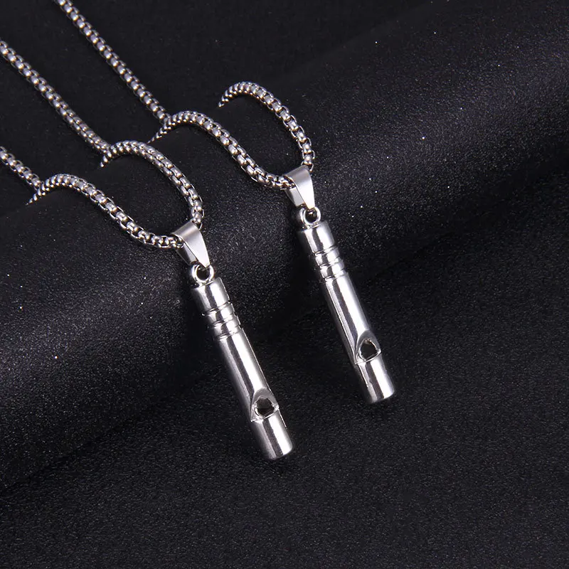 Новое креативное модное ожерелье со свистком может выдувать свисток для мужчин