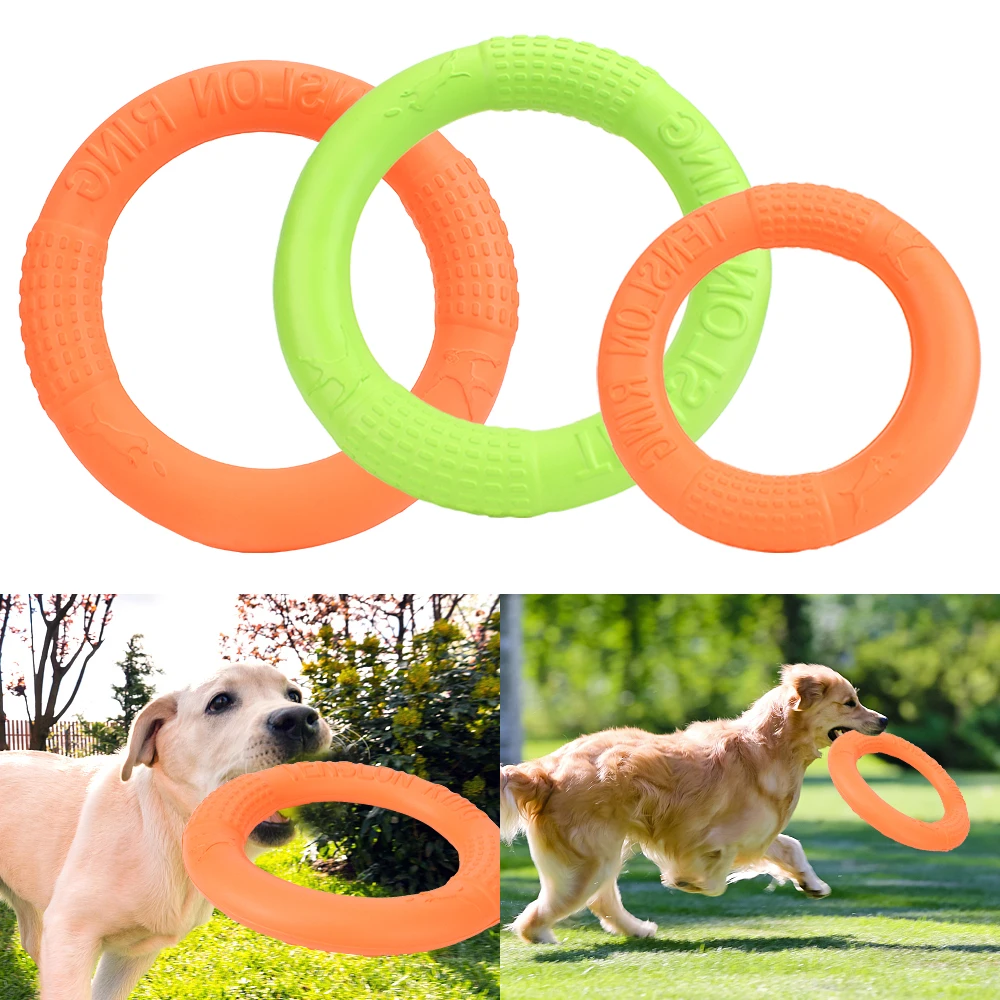 EVA Puppy Outdoor Interactive Dog Toys Pet Flying Discs Floating Dog