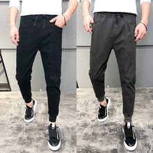 28-36! Зимние брюки мужские спортивные брюки корейский тренд Свободные повседневные комбинезоны мужские брюки плюс бархатные утолщенные шаровары