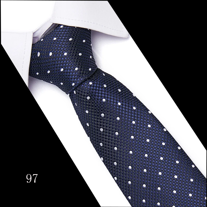 Шелковый модный жаккардовый полосатый галстук, подарки для мужчин, дизайнерские галстуки на шею, Свадебный деловой Тонкий галстук 7,5 см - Цвет: L97