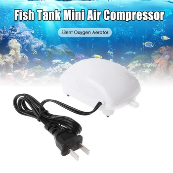 

ES/US Ultra Silent Aquarium Air Pump Fish Tank Increasing Oxygen Pump Soft Pump Hose Air Stone Ultra Low Noise Aquarium Air Pump