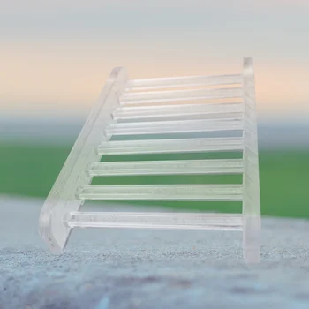 

Acrylic Soap Box Bathroom Soap Saver Drain Soap Rack Useful Soap Holder for Home Bathroom - 12x7.6cm