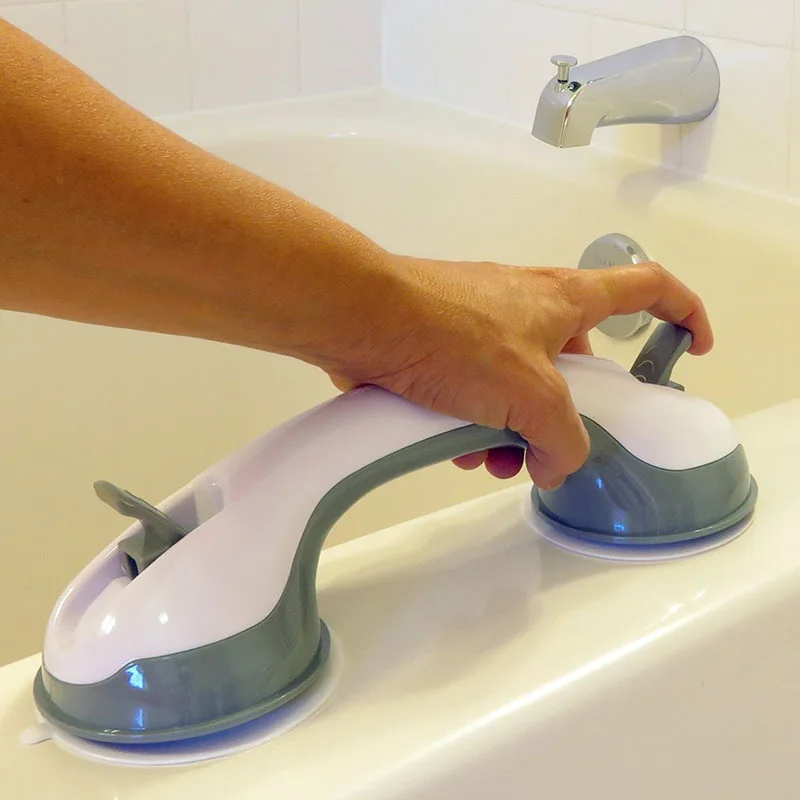 Bathroom Handrail Bath Grip Bathroom Shower Grab Handle Suction Cup Handle Bathtub Handrail Grab Bar