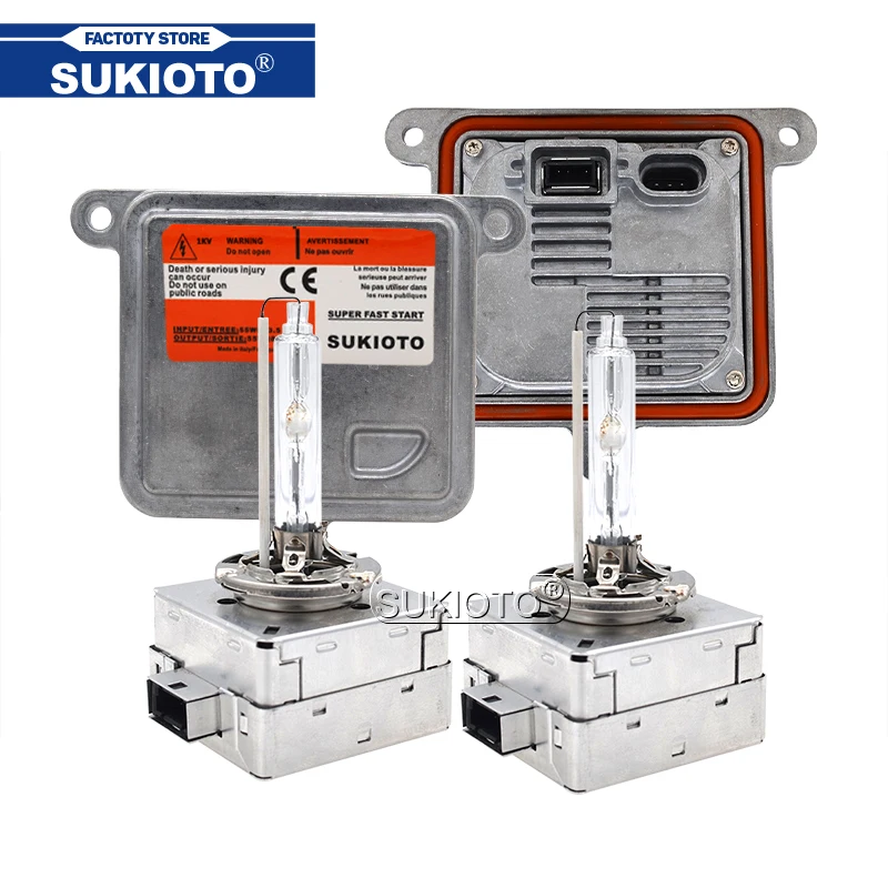Комплект Ксеноновых Ламп SUKIOTO 55 Вт Xenon D1S HID комплект балластных ламп D3S 6000K 4300K 5000K