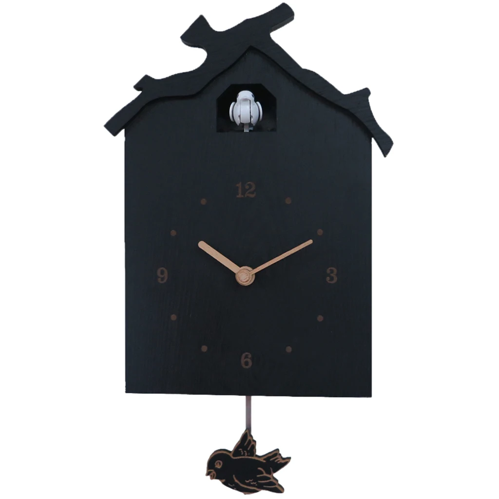 

Cuckoo House Wall Clock Swinging Pendulum Wallclock Watch for Living Room Dining Room Kids Bedroom Decoration