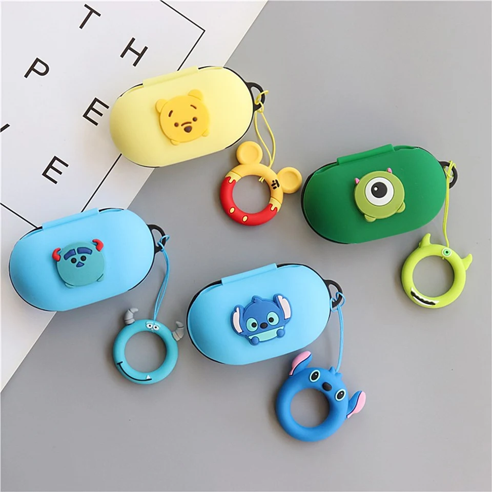 

Cartoon Protective Case Cover For Samsung Galaxy Buds 2019 Wireless Bluetooth Earphone Silicone Case Waterproof Shockproof Shell
