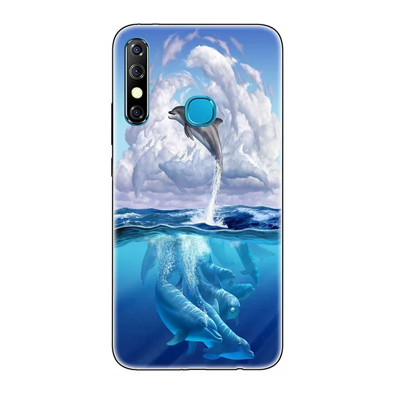 A02 TPU+ PC чехол для телефона s для Tecno Spart 4/Camon 12 Pro Camon12 Air Чехол с рисунком розы волк чехол для задней панели Funda Para - Цвет: A02