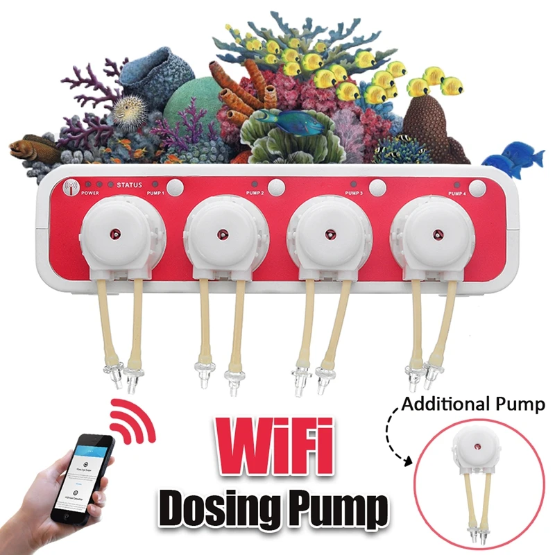 

Wifi Dosing Titration Pump Pump Automatic Peristaltic Pump Dosing Pump Aquarium Automatic Infusion Machine Four Headband Tool