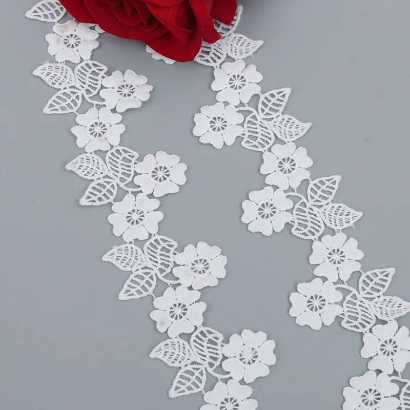 

3 Yards Water-soluble milk silk 5.5cm lace fabric DIY pajamas, home clothes accessories, curtain decoration accessories