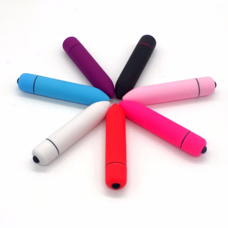 Мини пуля вибратор для женщин водонепроницаемый Стимулятор клитора 7 цветов 1/10