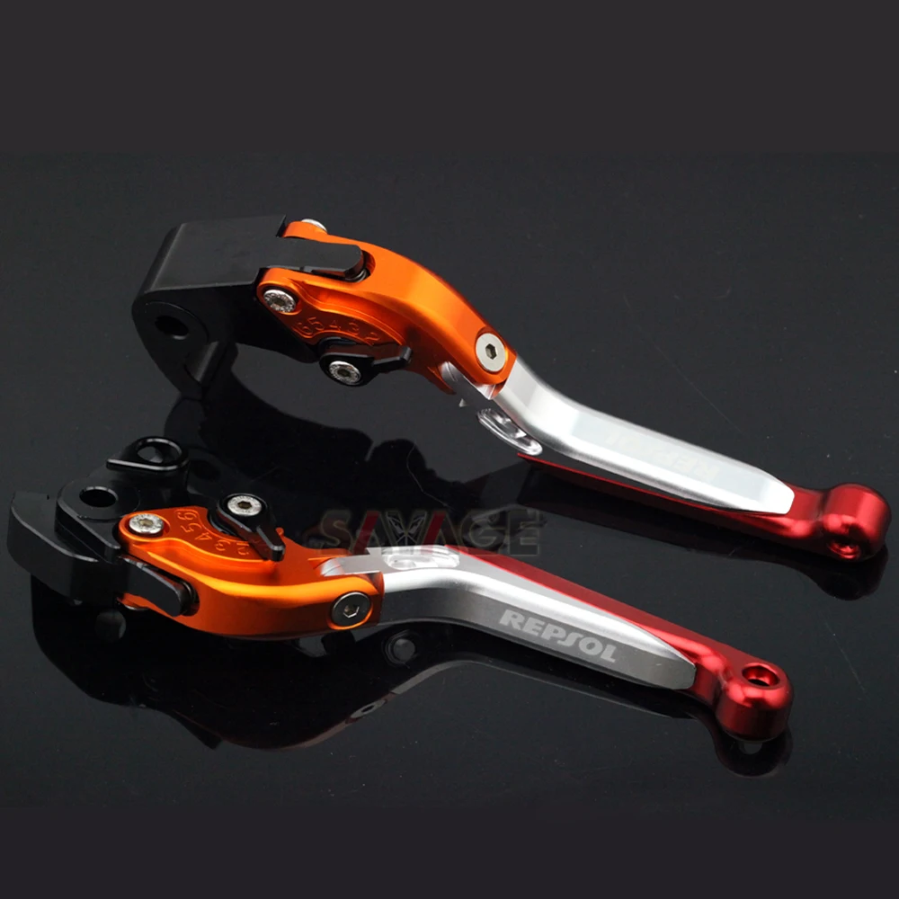 

For HONDA CBR 1000RR CBR1000RR 2004 2005 2006 2007 Motorcycle Adjustable Folding Extendable Brake Clutch Levers logo REPSOL