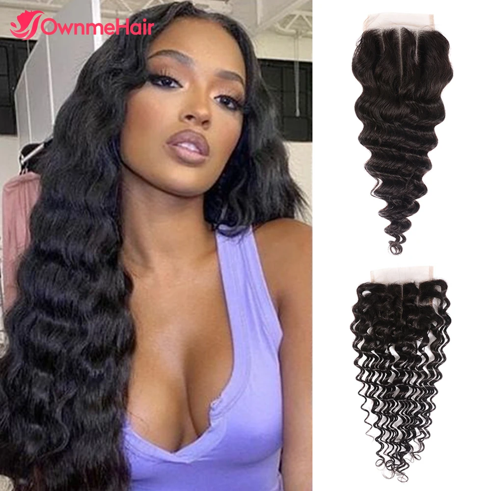 Frontal da Onda do Cabelo Fraco da Onda do Cabelo Remy do Braizilian 5x5 com Cabelo do Bebê 13*4 da Orelha à Orelha do Laço Fechamento Profundo Peruano Humano 10 cabelo humano 5x5 com cabelo do bebê