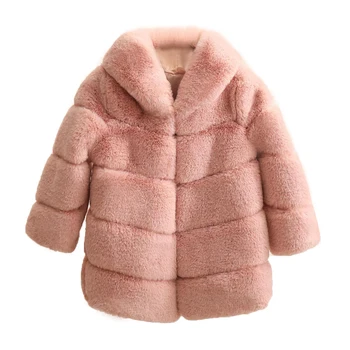 

MudiPanda 2020 Winter Girls Fur Coat Elegant Thick Warm Baby Girl Jackets Parka hooded Children Clothes Teenage Kids Outerwear