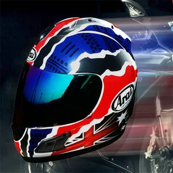 

Arai blue and red special full face Arai helmet motorcycle helmet for free shipping