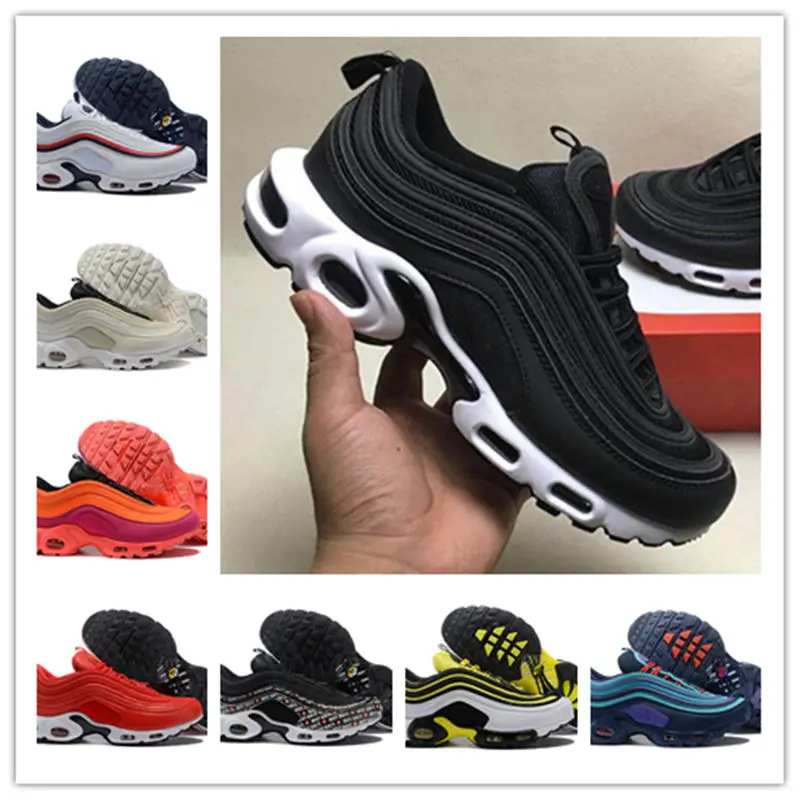 

Cheap new men 97 Plus Tn Shoes designer Shoes Man 97 Plus women Sports trainers Zapatiallas Hombre Tns Airs cushion race 4-11