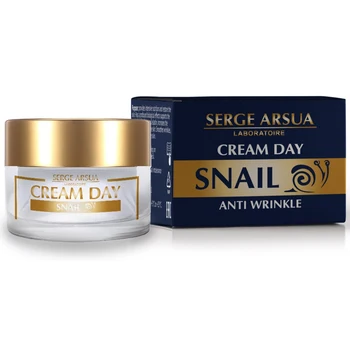 

Day cream for face Naturotherapy, with snail extract Serge Arsua, 30 ml