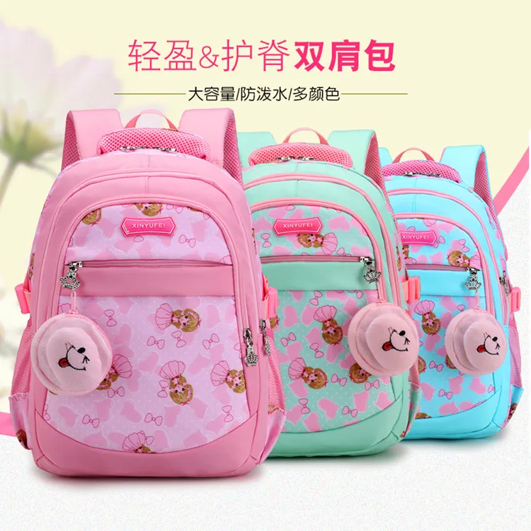 

2019 Oxford Cloth Waterproof CHILDREN'S School Bags Cartoon Princess Kindergarten Backpack Spine-Pupil's Bag