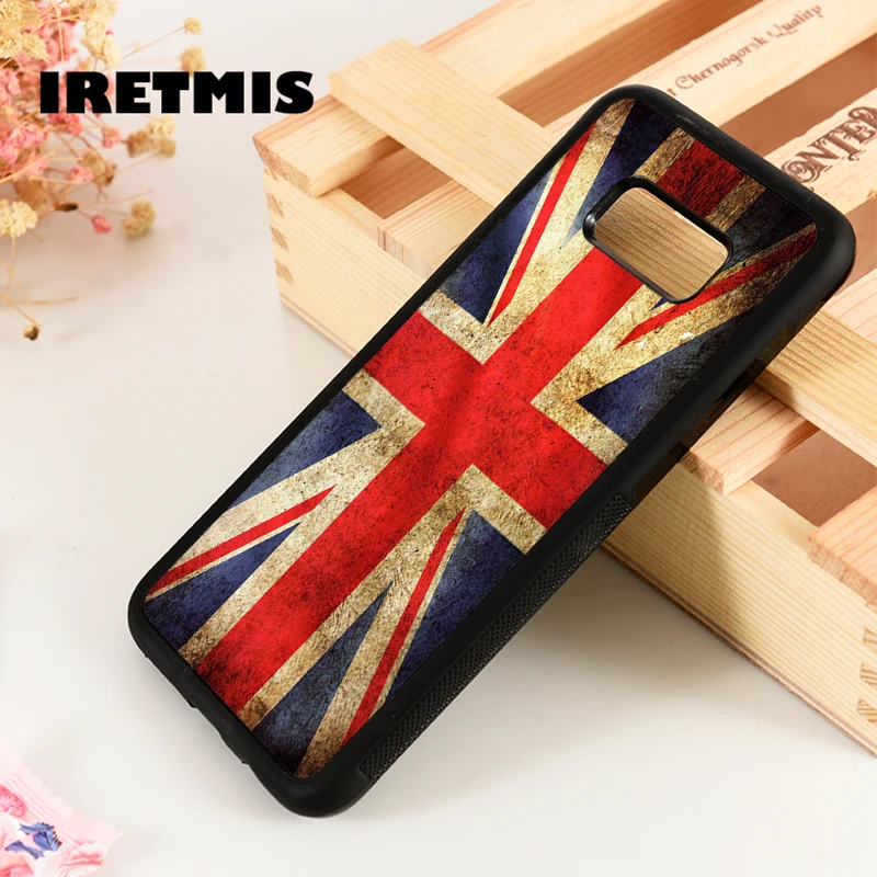 Iretmis S3 S4 S5 Чехол для телефона Samsung Galaxy S6 S7 S8 S9 edge plus Note 3 4 5 8 9 Флаг Великобритании