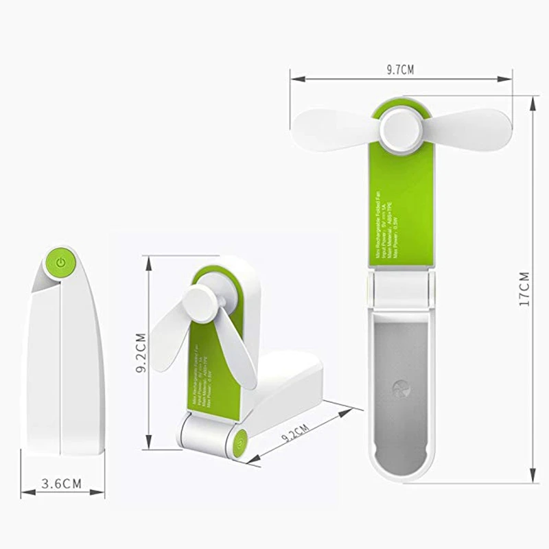 Портативный мини-вентилятор портативный складной карманный usb вентилятор перезаряжаемый или настольная работающая от батареи вентилятор