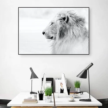 

Cassisy Canvas Painting Animal Wall Picture Poster Oil painting Lion Living Room Home Decor Prints Wall Art
