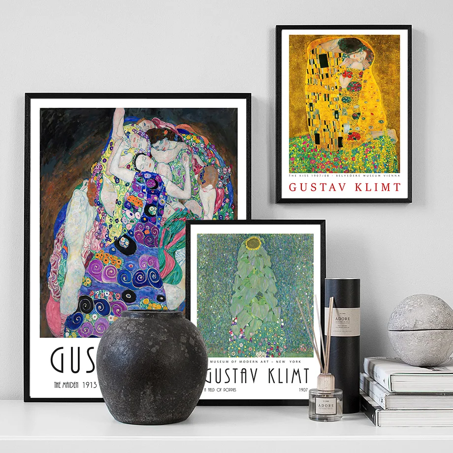 グスタク-クリムト「The Maiden」額縁 グスタク-クリムト「The Maiden」額縁 グスタフクリムト 「成就