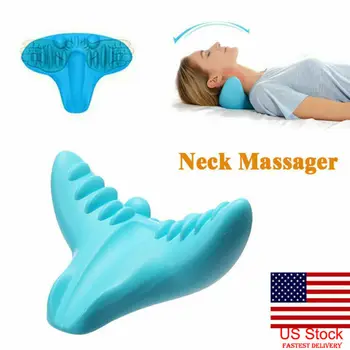 

Portable Neck Massager Relaxation Pillow Gravity Pillow C-Rest Neck Cervical Shoulder Loose Pain Massage Traction Toiletry Kits