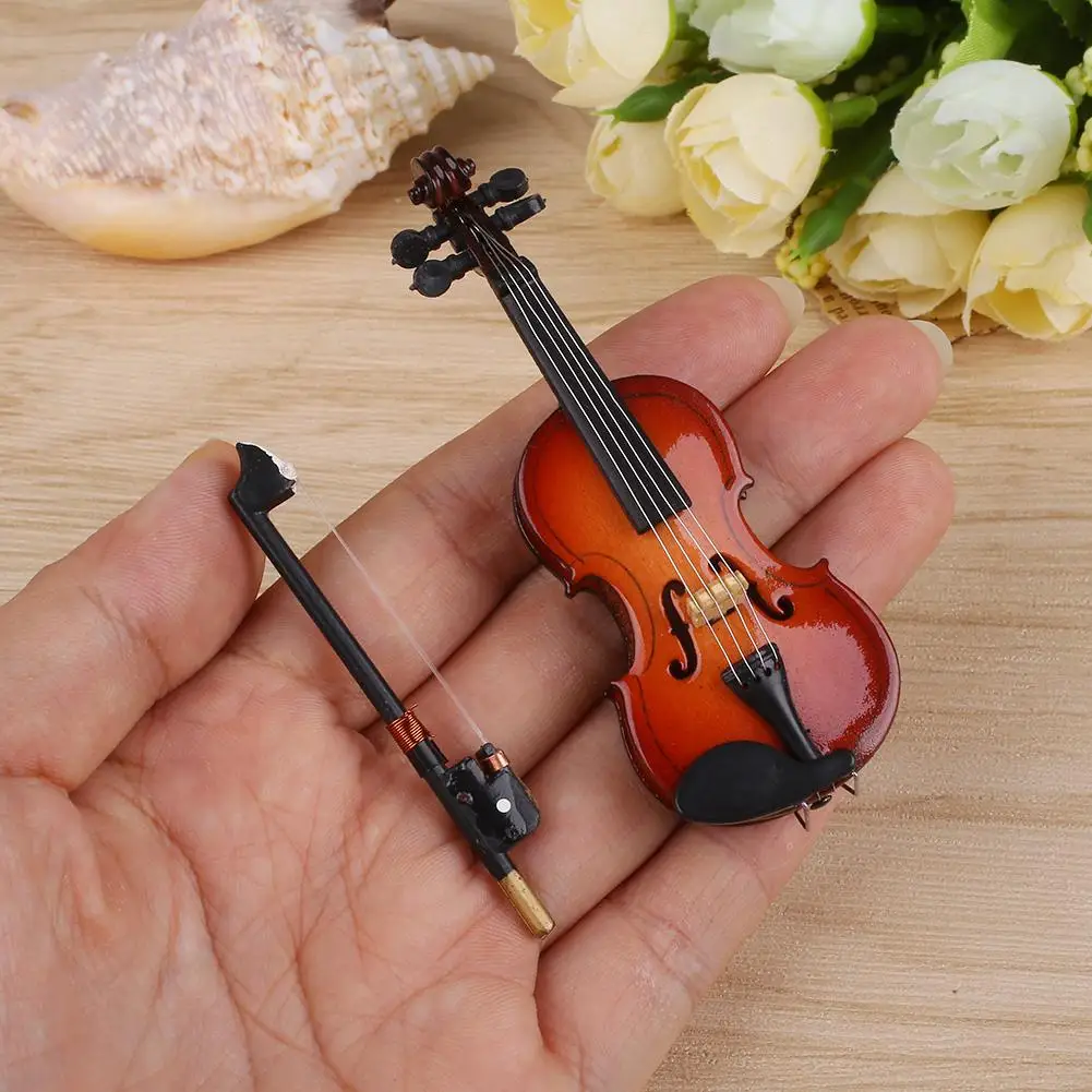 

Musical Instrument Music Toy Violin Practical Learning Elegant Wooden Toys &Amp; Hobbies Birthday Gift Baby Kid Dollhouse