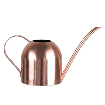

1Pc 500ML Stainless Steel Long Mouth Watering Pot Green Plant Watering Can Golden Watering Kettle Small Watering Gardening Tools