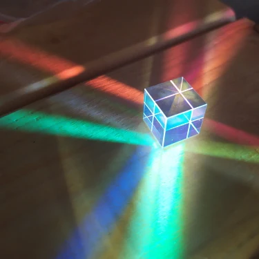 Фотографический Призма Двуцветные Стекло X-Cube 20*20*17 мм подарок шестисторонняя