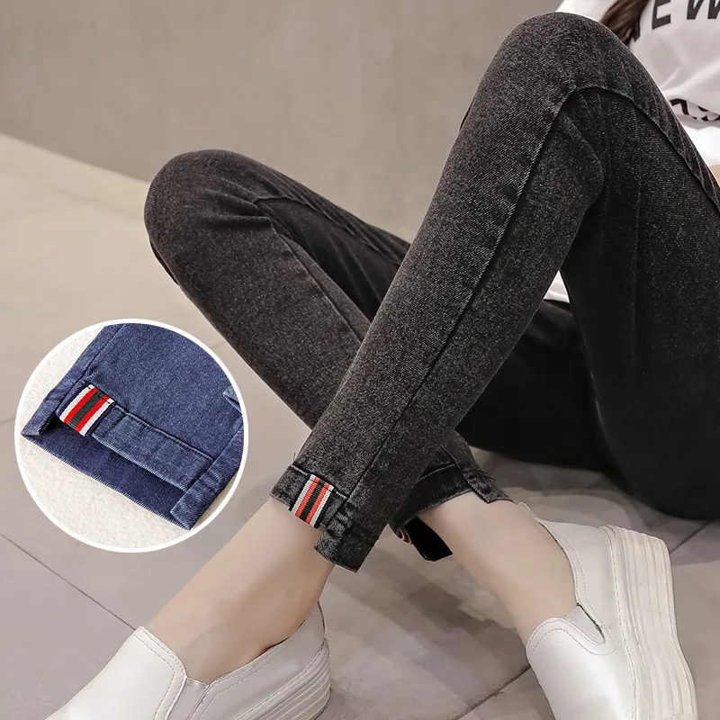 Jeans Trousers Pregnancy-Clothing Leggings Maternity-Pants Envsoll for Wear Strench New