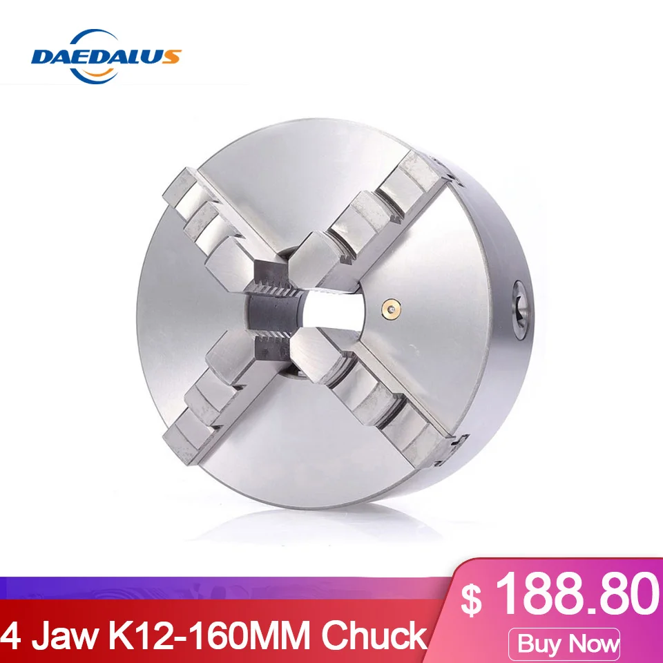 

Drill Chuck K12-160MM 4 Jaw Hardened Reversible chuck mini drill chuck for self Centering for CNC Milling machine collet chuck