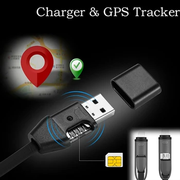 

2 In1 Car Chargers GPS Tracker Cable Real Time GSM/GPRS Tracking for IOS/Android 1pc smart USB data cable charging positioning