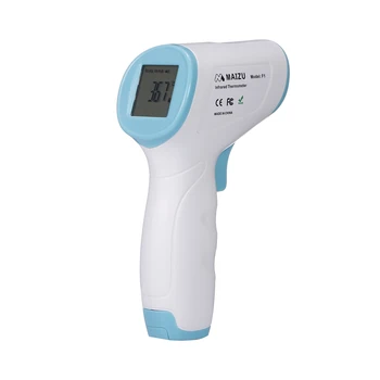 

Digital Forehead Thermometer Infrared Non-contact Body Temperature Sensor Gauge ℃/℉ Switch 1s Measuring Precise Fever Alarm